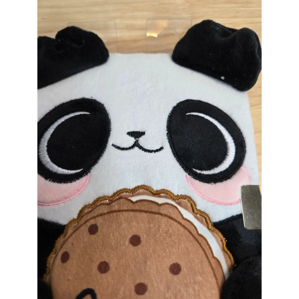 Claire's Plush Panda Cookie Locking Journal Diary with Heart Padlock and Keys
